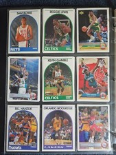 150 Basketball Trading Cards Collection in Binder. NBA, Fleer, Upper Deck, Leaf 