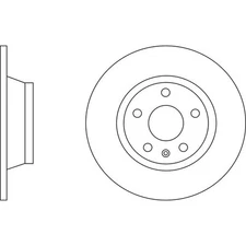 Apec Blue Brake Disc - Rear SDK6640 Fits Audi TT - OE Specification & Quality
