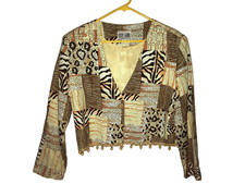 City Girl By Nancy Bolen Jacket Size 8 Beaded Fringe