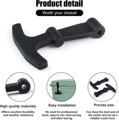 Yeti Cooler T Latches Lid Hard Durable Rubber Non Slip Replacement Parts 2 Pack - Bild 3 von 7