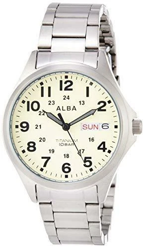 SEIKO Watch ALBA Quartz Titanium Sporty Waterproof 10 ATM AQPJ401 Men