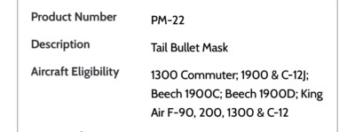 PM RESEARCH PM-22 RADOME BOOT