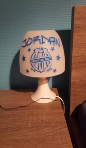 Lampe De Chevet Enfant Garcon Personnalise Football Om Prenom Sieur Couleurs Ebay
