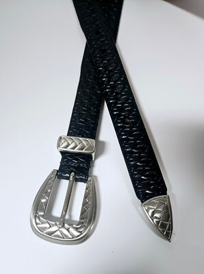 Size 34 Black Genuine Leather Belt - USA | eBay display picture 1