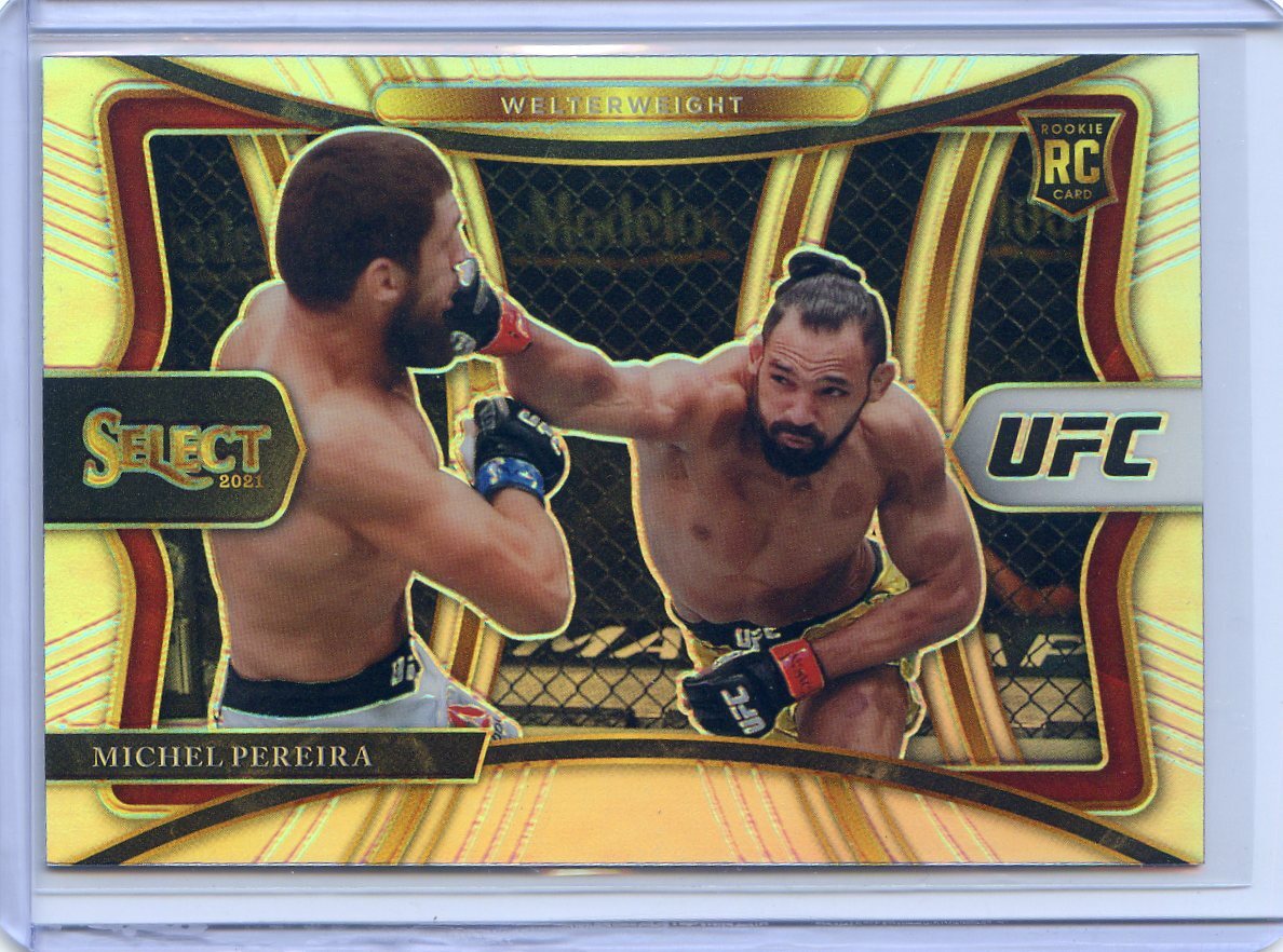 2021 PANINI SELECT UFC  SILVER  ROOKIE RC MICHEL PEREIRA NO. 187