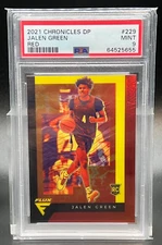 2021-22 Chronicles DP Flux RED RC SSP /149 Jalen Green #229 PSA 9! Mint!