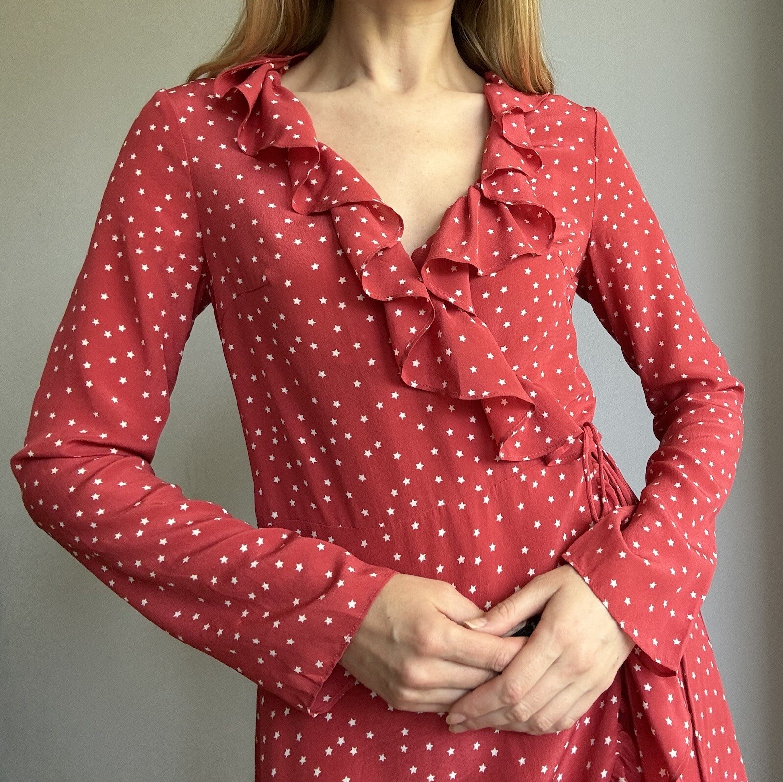 Réalisation Par Red Ruffled Alexandra Mini Wrap S… - image 3