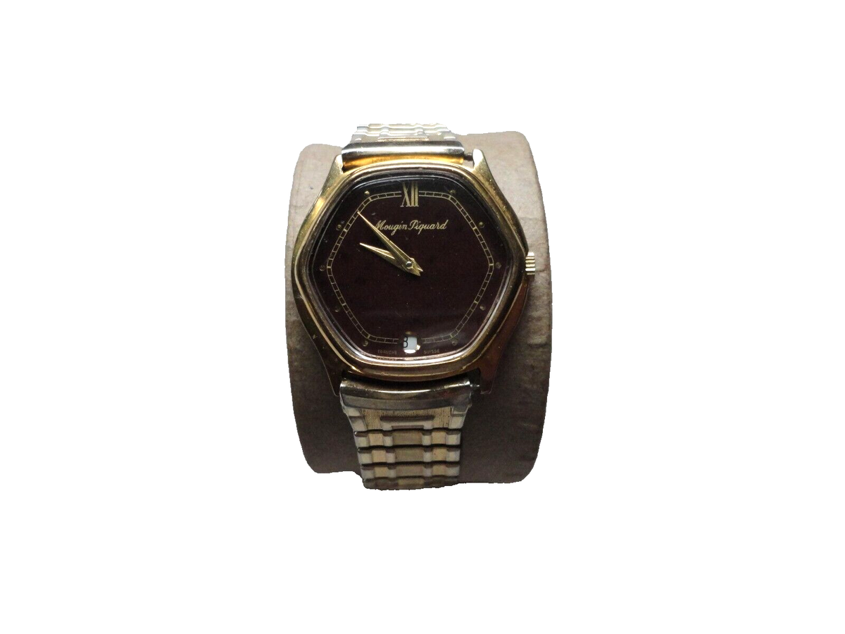 Mougin Piquard Watch Swiss Wind Up Flexible Band Working