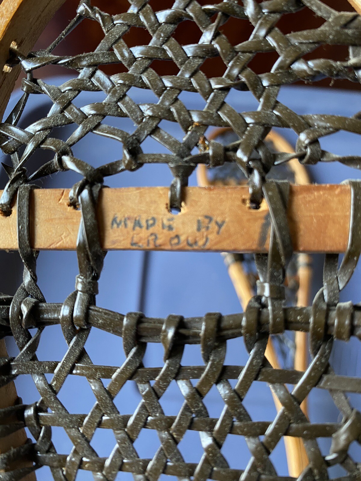 VTG Mini Small Miniature Baby Wooden Snowshoes Made By Crow Ely MN eBay