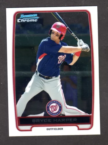 2012 BOWMAN CHROME PROSPECTS  BCP 10  Bryce Harper  NATIONALS  ROOKIE  NM-MT   A