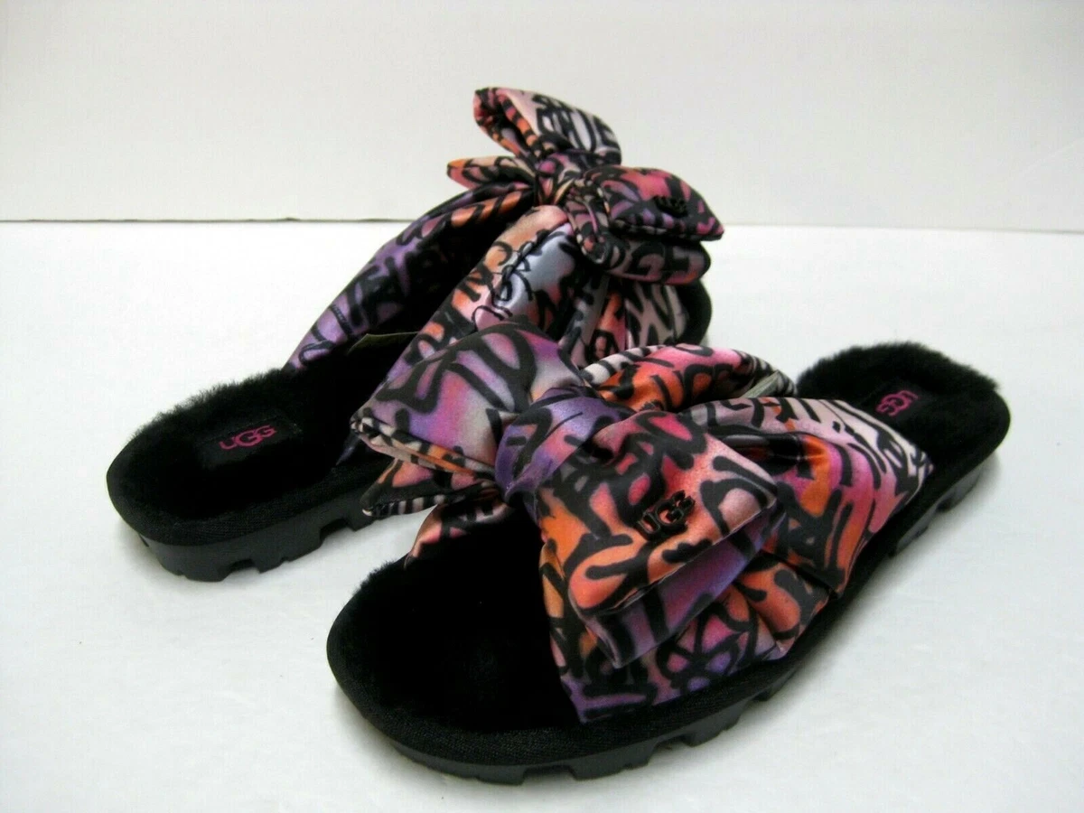 UGG LUSHETTE POP GRAFFITI PUFFER WOMEN MULTI US 6 UK 3 EU 37 JP