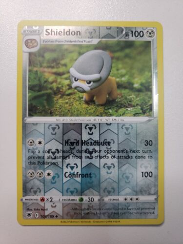 Shieldon Reverse Holo Astral Radiance Pokemon TCG Steel Type Card - Picture 1 of 3