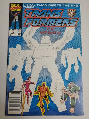 TRANSFORMERS #73 THE VANISHING MARVEL COMICS NEWSTAND MEGATRON 1989 VFN+