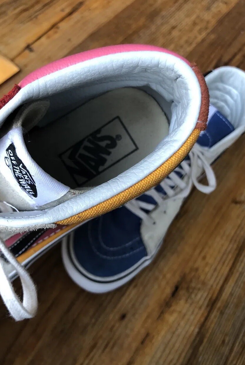 VANS Patchwork Skating High Sneakers US women 8 3… - image 7