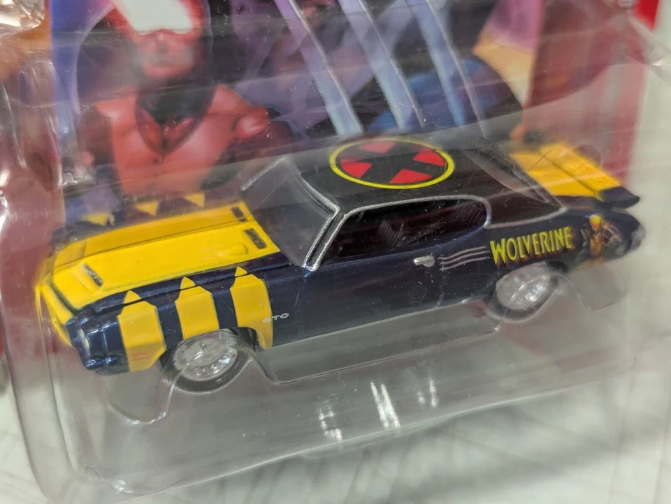 Johnny Lightning X-Men Wolverine 1971 Pontiac GTO Judge NEW Marvel - Image 2 of 4