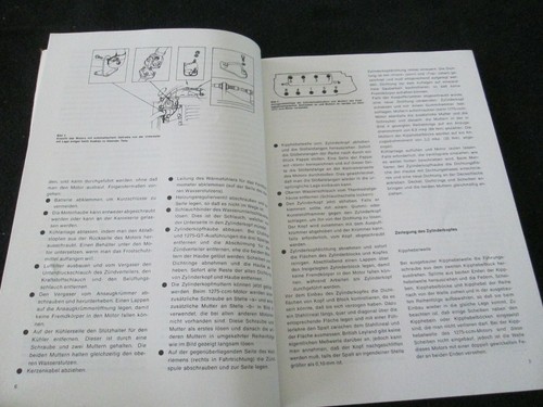 1976-1979 MINI 850 1000 Clubman 1275GT German Repair Manual Reparaturanleitung - Picture 5 of 10