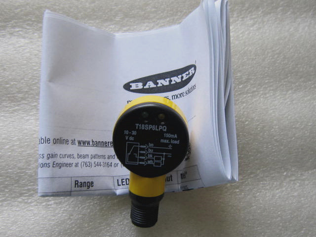 Banner Engineering T18sp6lpq 33417 Nsfp Photoelectric Sensor For