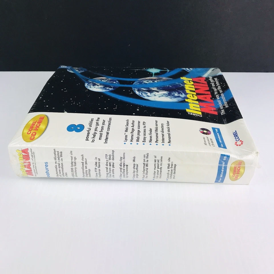 Corel Internet Mania CD Software Corel CD Home Windows 1995 New sealed - Image 4 of 4