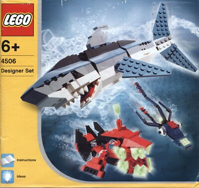 Lego Designer Set # 4506 Deep Sea Predators - Bauanleitung (keine Steine!)