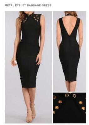Metal Eyelet Bandage Dress | eBay