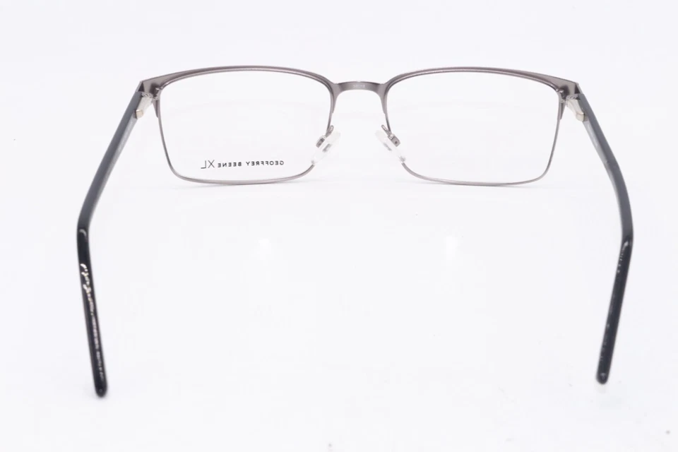 全新 GEOFFREY BEENE XL G449 枪金属黑色正品框架眼镜 58-18 — 第 4/4 张图片
