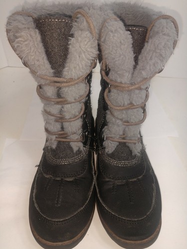 Black and Gray Rock & Candy Danleak ZGD12 Girls Winter Boots Youth Size 1 - Imagen 4 de 9