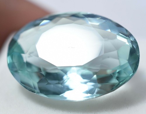 Lab Created 27.85 Ct GGL Certified Oval Cut TOP QUALITY SPLENDID Gemstone - Picture 2 of 6