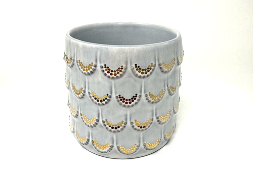 Starbucks Coffee 10oz Mug 2016 Anniversary Mermaid Gold Siren Scales Texture - Bild 2 von 6