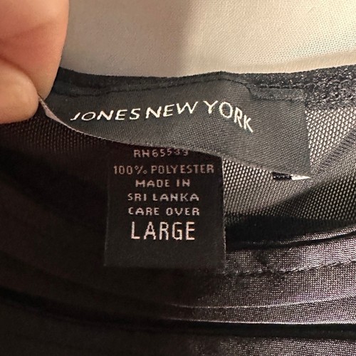 Vintage Jones New York Babydoll Chemise Sheer Black Satin Slip Night Gown - Picture 11 of 16