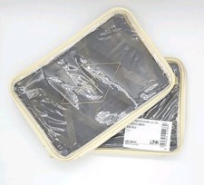 Frette Cancellata Arredo King Pillow Shams Grey Brown Set 2 Shams NEW JG25039