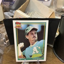 Todd Burns 1991 Topps Baseball #608 Oakland Athletics