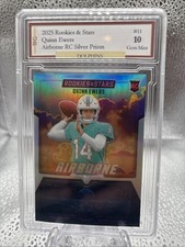 2025 Rookies & Stars Quinn Ewers Airborne Silver Prizm RC #11 GEM 10