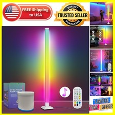 Elegant 59  LED Floor Lamp, Remote-Controlled with DIY Music Syncing Lights