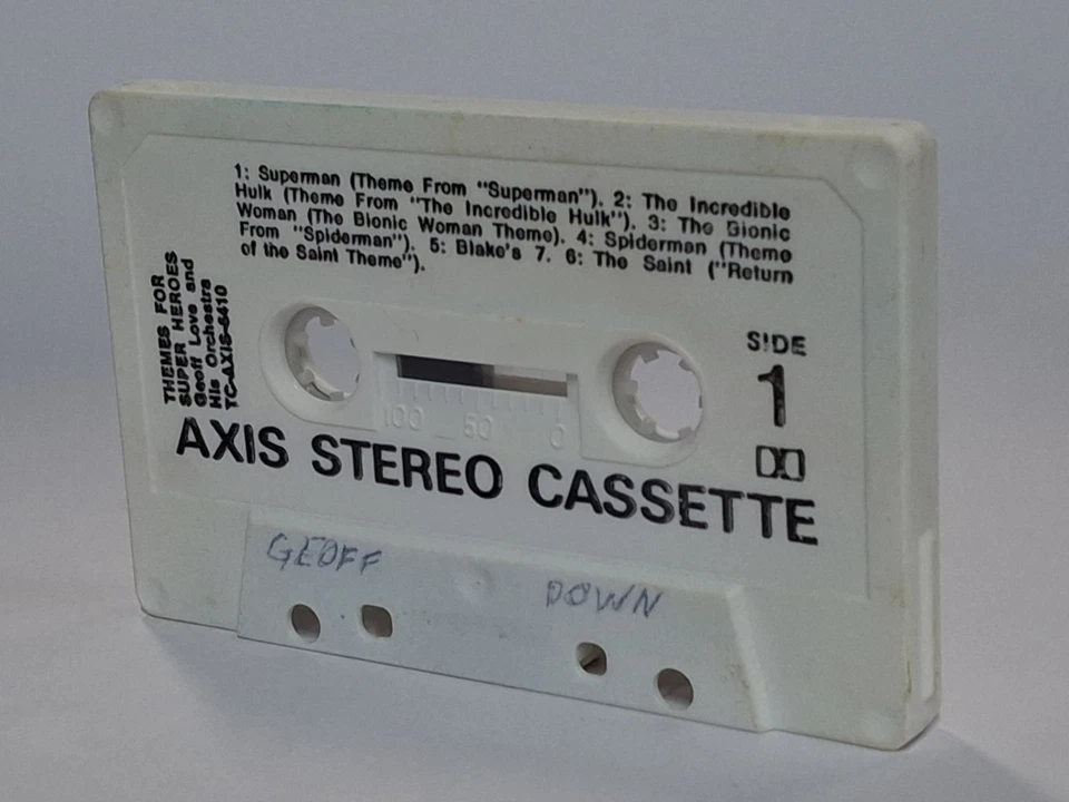 THEMES FOR SUPER HEROES By Geoff Love & Orchestra Cassette Tape Movie Soundtrack - Image 4 of 4