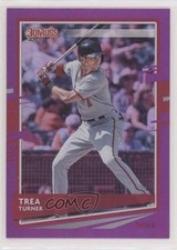 2020 Panini Donruss Photo Variation Holo Purple Trea Turner (Batting) #108 1u6