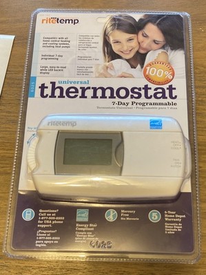 RiteTemp 6025 7-Day Digital Programmable Universal Thermostat