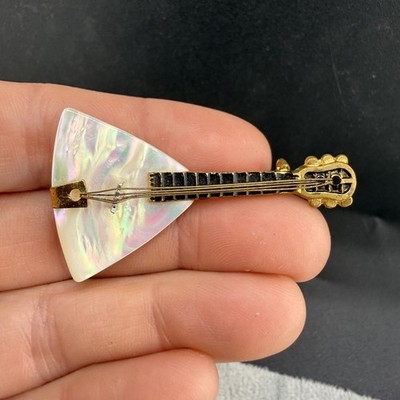 Vintage Mother of Pearl Germany Guitar Balalaika String Instrument