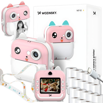 Mini Drucker Bluetooth Kamera Taschendrucker Fotodrucker Mobiler Thermo Drucker
