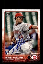 Signed Baseball Card Auto Daniel Corcino 2015 Topps #209 Cincinnati Reds