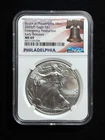 2020-P American Silver Eagle Grade MS69 NGC Early Releases Emergency Production