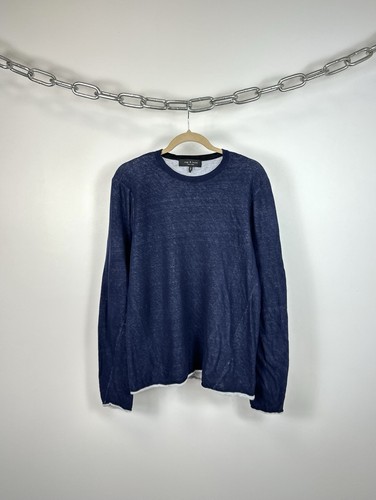 Rag & Bone, Vintage Rag & Bone Avant Garde Designer Lightweight Wool Sweater Pullover Size L