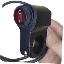 12V Waterproof 7/8 Inch Motorcycle Handlebar LED On Off Switch Motorcycle black