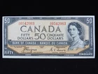 1954 $50 Dollars Canada Banknote Devil's Face A/H 0542063 Coyne Towers EF Grade