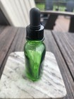 Vtg 1930s Owens-Illinois Emerald Green Bottle DES PAT 92148 /Rare Rubber Dropper — photo 5