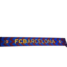 Fc Barcelona Schal 8" x 60" Herren blau Polyester Fußball Sport Outdoor