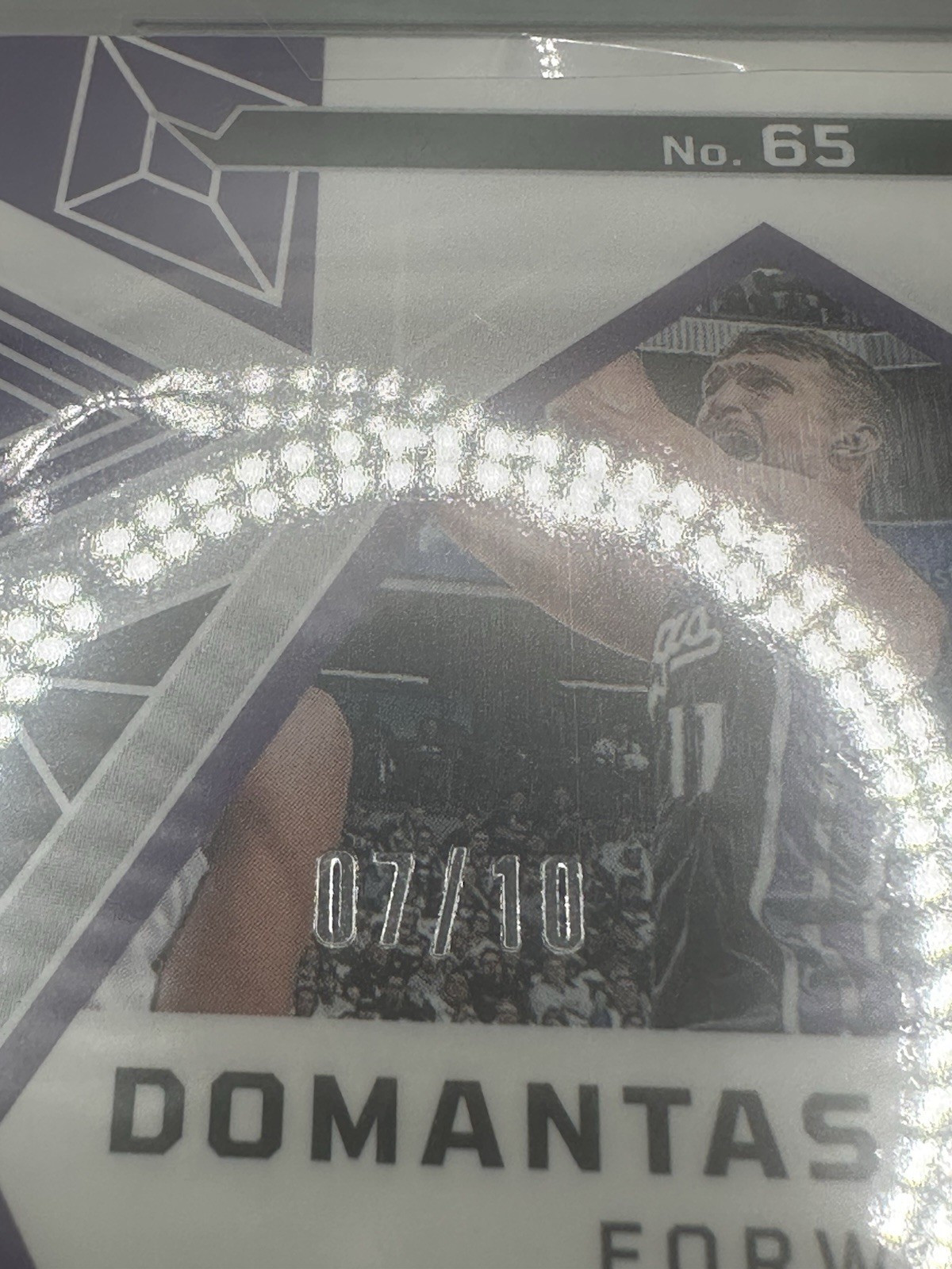 /10 PSA Pop 1 - 2024 Obsidian - Domantas Sabonis, Domantas Sabonis #65 Electric view 3