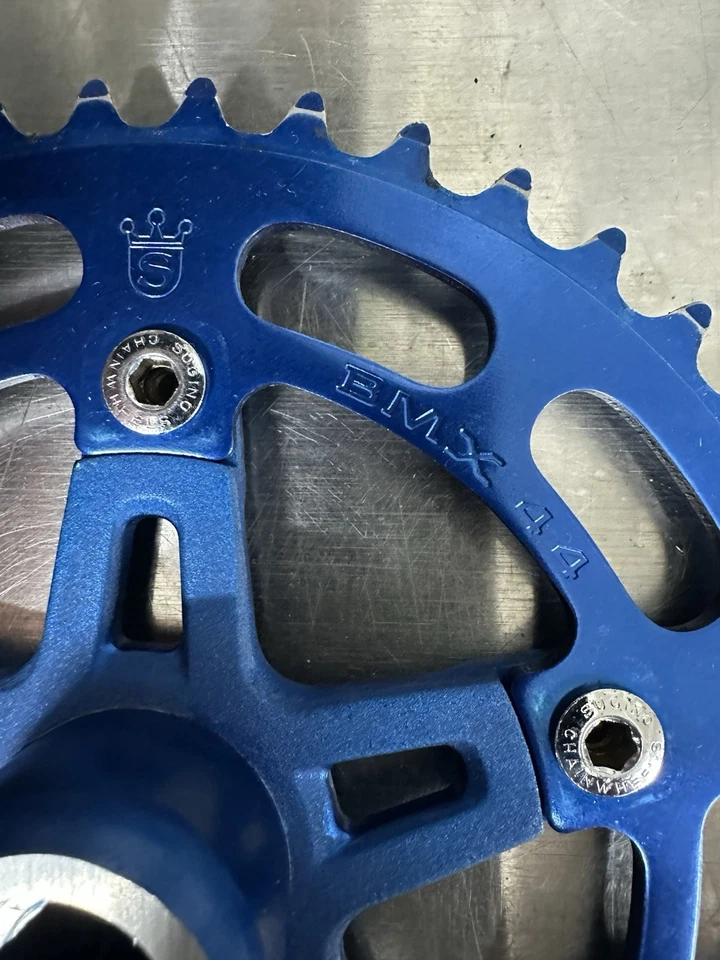 Juego de bielas Sugino Macy Cross 170 mm Old School vintage Gucci como nuevo BMX completo Foto 4 de 4