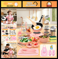 Mini Kitchen Cooking Set for Kids - Educational Food Making Toys for Ages 8-12,