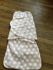 Halo Sleep Sack Pink Daisy Swaddle Small 3-6 Months