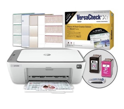 NEW VersaCheck HP Deskjet 2755 MX MICR All-in-One Check Color Printer 
